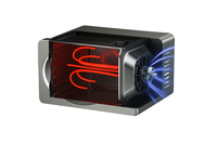 Bolkani Stainless Steel Food Dehydrator, 6 Dehydrating Trays, 500W, LED Display. 