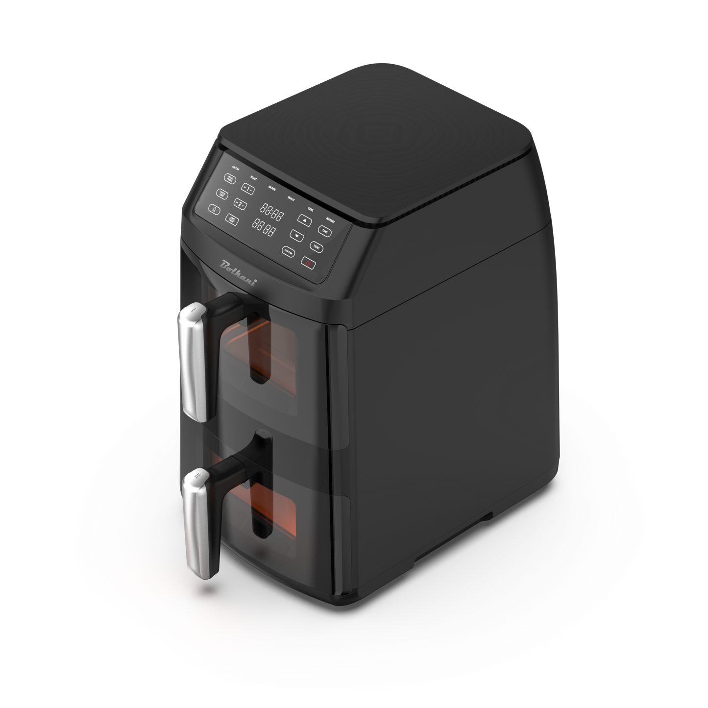 Bolkani Double Stack Air Fryer 11 L – 2 Chambers, 2500 W, Dual Interior Lighting