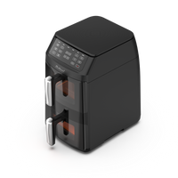 Bolkani Double Stack Air Fryer 11 L – 2 Chambers, 2500 W, Dual Interior Lighting