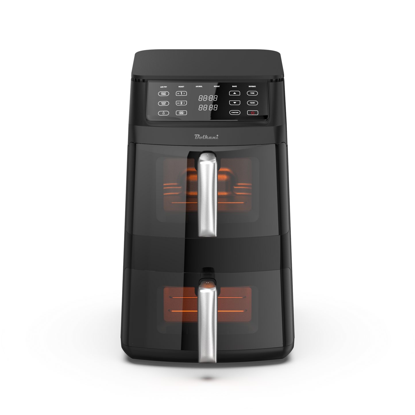 Bolkani Double Stack Air Fryer 11 L – 2 Chambers, 2500 W, Dual Interior Lighting