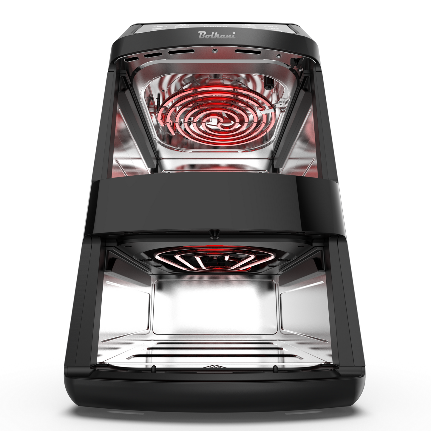 Bolkani Double Stack Air Fryer 11 L – 2 Chambers, 2500 W, Dual Interior Lighting